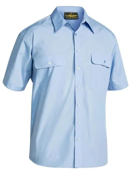 Bisley Workwear Permanent Press Shirt Short Sleeve BS1526
